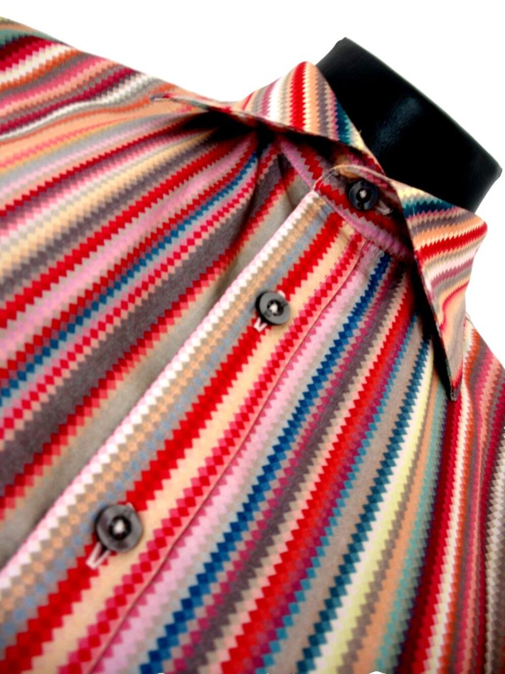 Paul Smith Rainbow Striped, Tailored Fit Button Down Shirt Size Medium